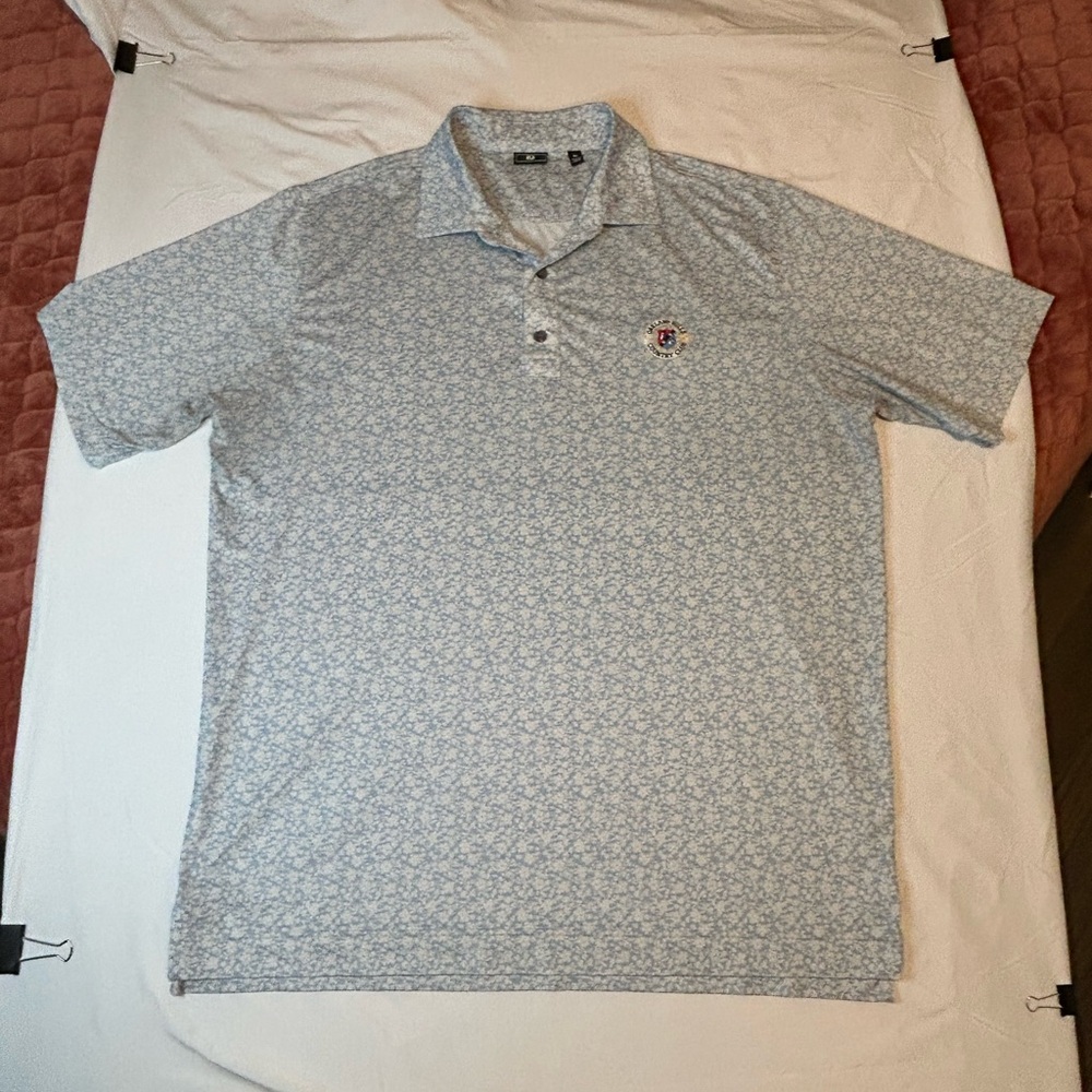 Footjoy FJ Performance Flower Polo Shirt • Oakland Hills Country Club • Mens XL